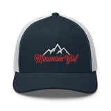 Mountain Girl Embroidered  Trucker Cap