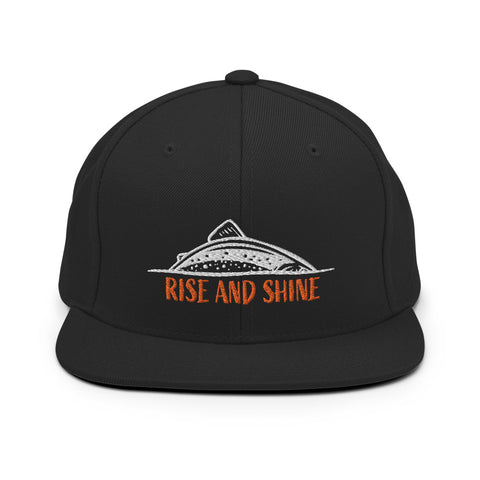Rise And Shine Embroidered Snapback Hat