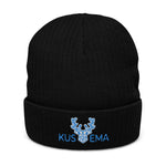 KUSEMA Ice Blue Ribbed knit beanie NEW VERSION!