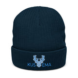 KUSEMA Ice Blue Ribbed knit beanie NEW VERSION!