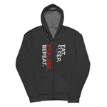 Eat Sleep Explore Repeat Zip Hoodie