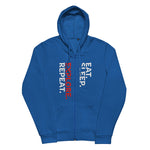 Eat Sleep Explore Repeat Zip Hoodie