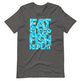 Eat Sleep Fish Repeat t-paita