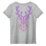 Neon Reindeer Women's Fitted Eco t-paita